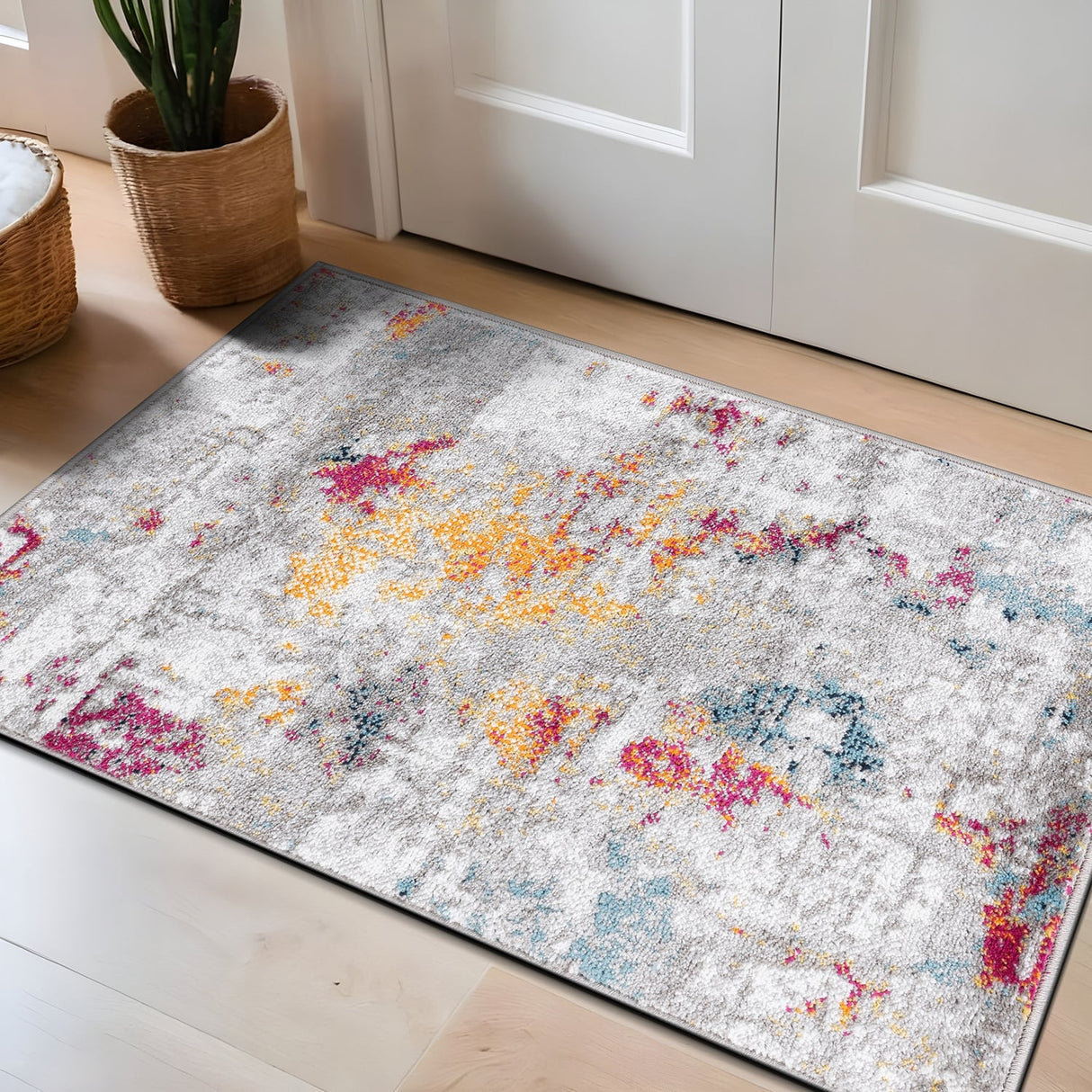 Modern Abstract Reflections Area Rug