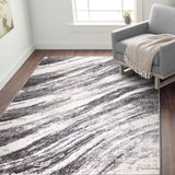 World Rug Gallery Modern Abstract Swirl Area Rug