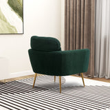 Modern Accent Chair Arm Chair Upholstered Reading Chair Single Sofa Leisure with Throw Pillow for Living Room Bedroom Office