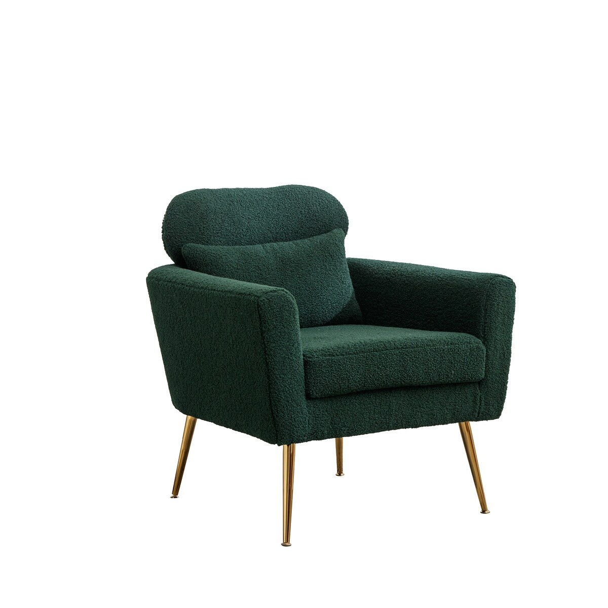 Modern Accent Chair Arm Chair Upholstered Reading Chair Single Sofa Leisure with Throw Pillow for Living Room Bedroom Office