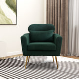 Modern Accent Chair Arm Chair Upholstered Reading Chair Single Sofa Leisure with Throw Pillow for Living Room Bedroom Office