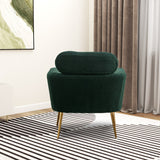 Modern Accent Chair Arm Chair Upholstered Reading Chair Single Sofa Leisure with Throw Pillow for Living Room Bedroom Office