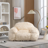 Modern Accent Chair Lazy Sofa Bean Bag Chair Bedroom Chair With High Density Foam Padded,Multi-scene Use