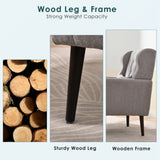 Modern Accent Chair Upholstered Foam Filled Living Room Chairs Comfy Reading Chair