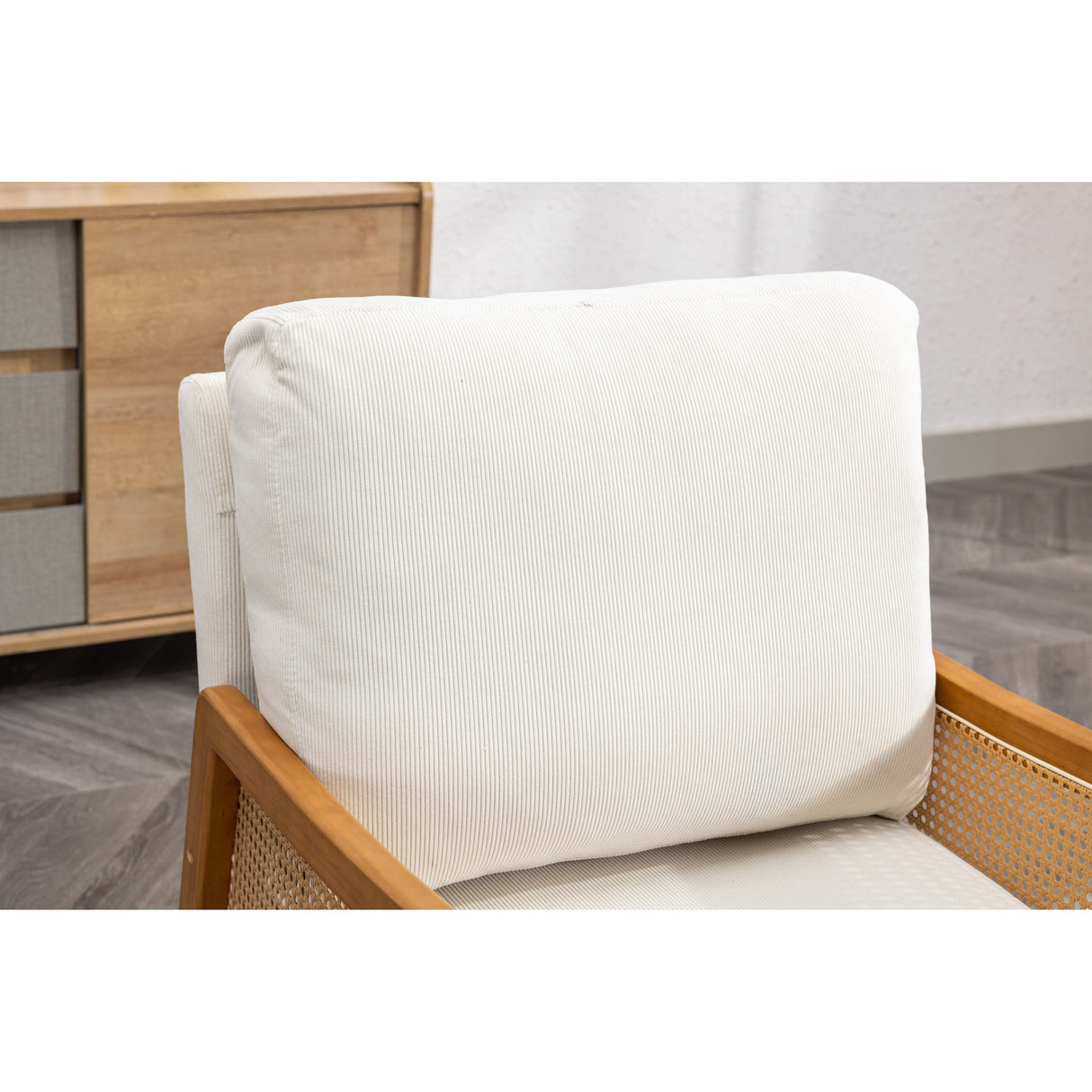 Modern Accent Chair Wood Frame Armchair