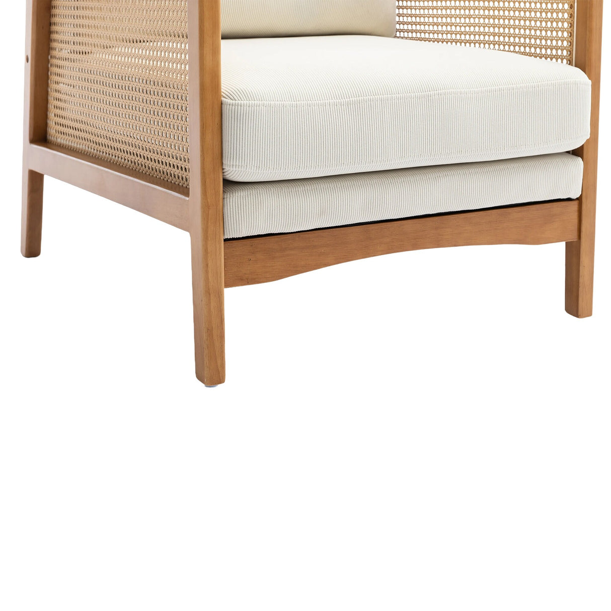 Modern Accent Chair Wood Frame Armchair