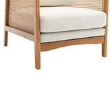 Modern Accent Chair Wood Frame Armchair