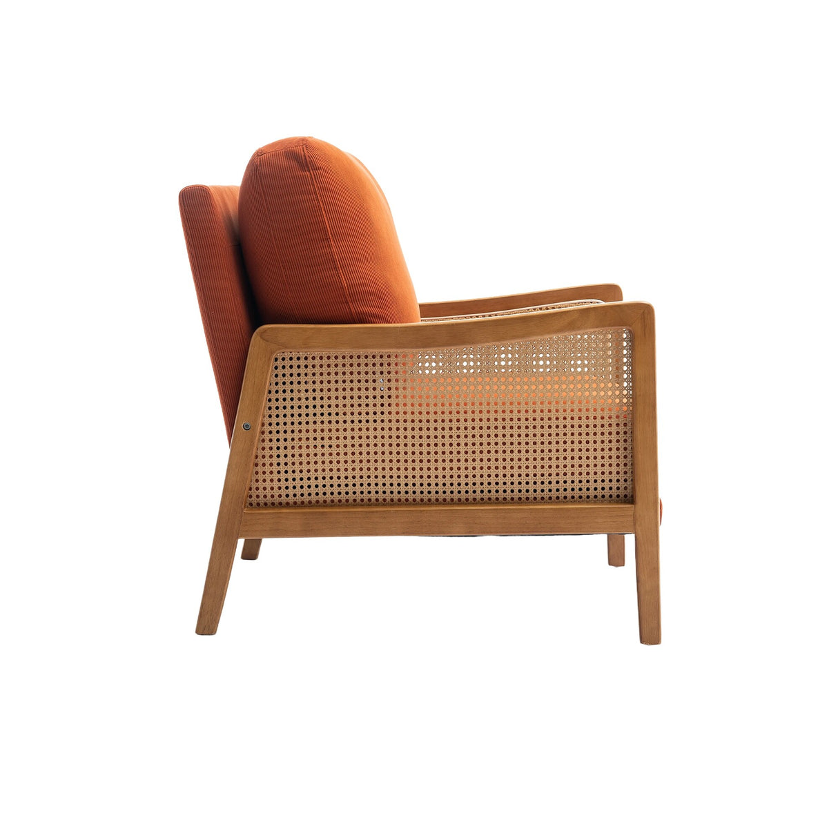 Modern Accent Chair Wood Frame Armchair