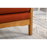 Modern Accent Chair Wood Frame Armchair