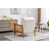 Modern Accent Chair Wood Frame Armchair