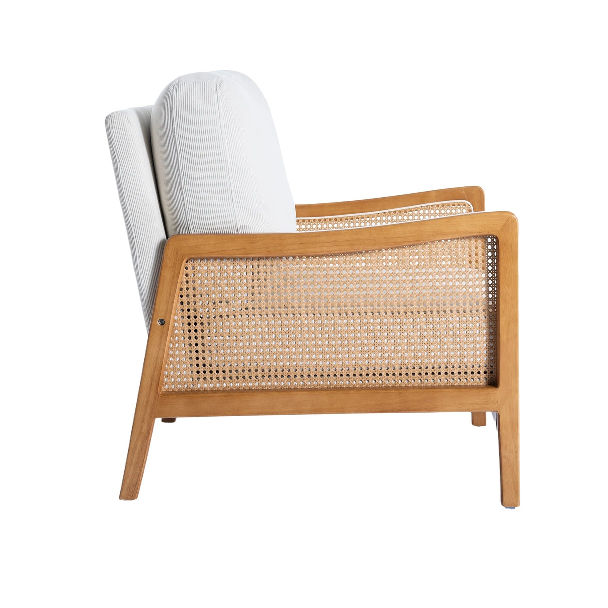 Modern Accent Chair Wood Frame Armchair