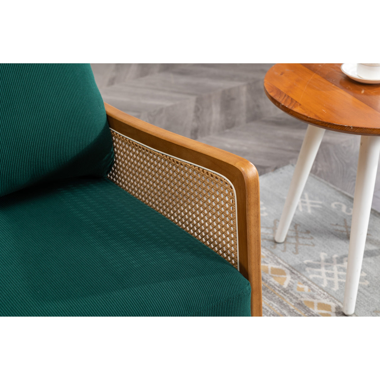 Modern Accent Chair Wood Frame Armchair