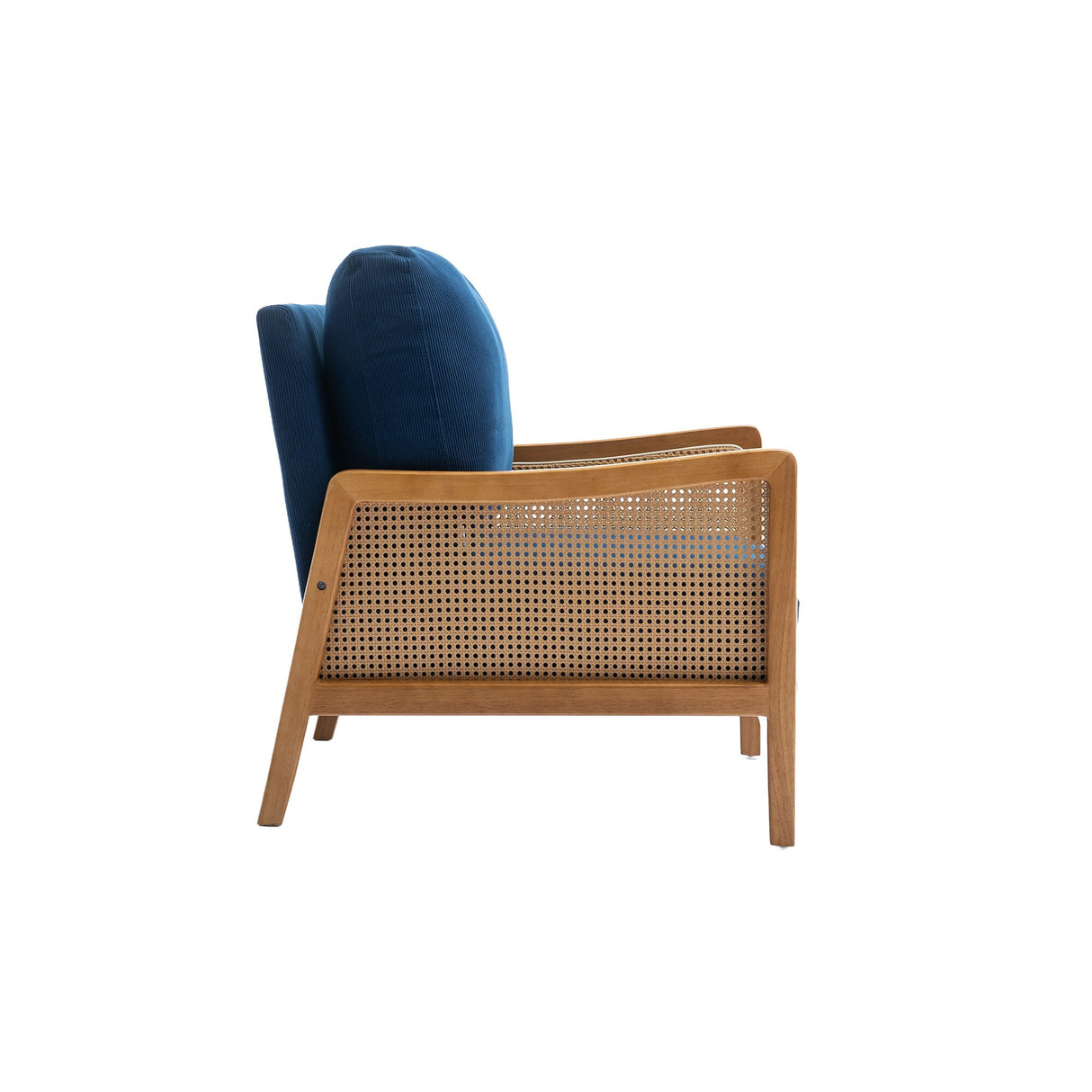 Modern Accent Chair Wood Frame Armchair