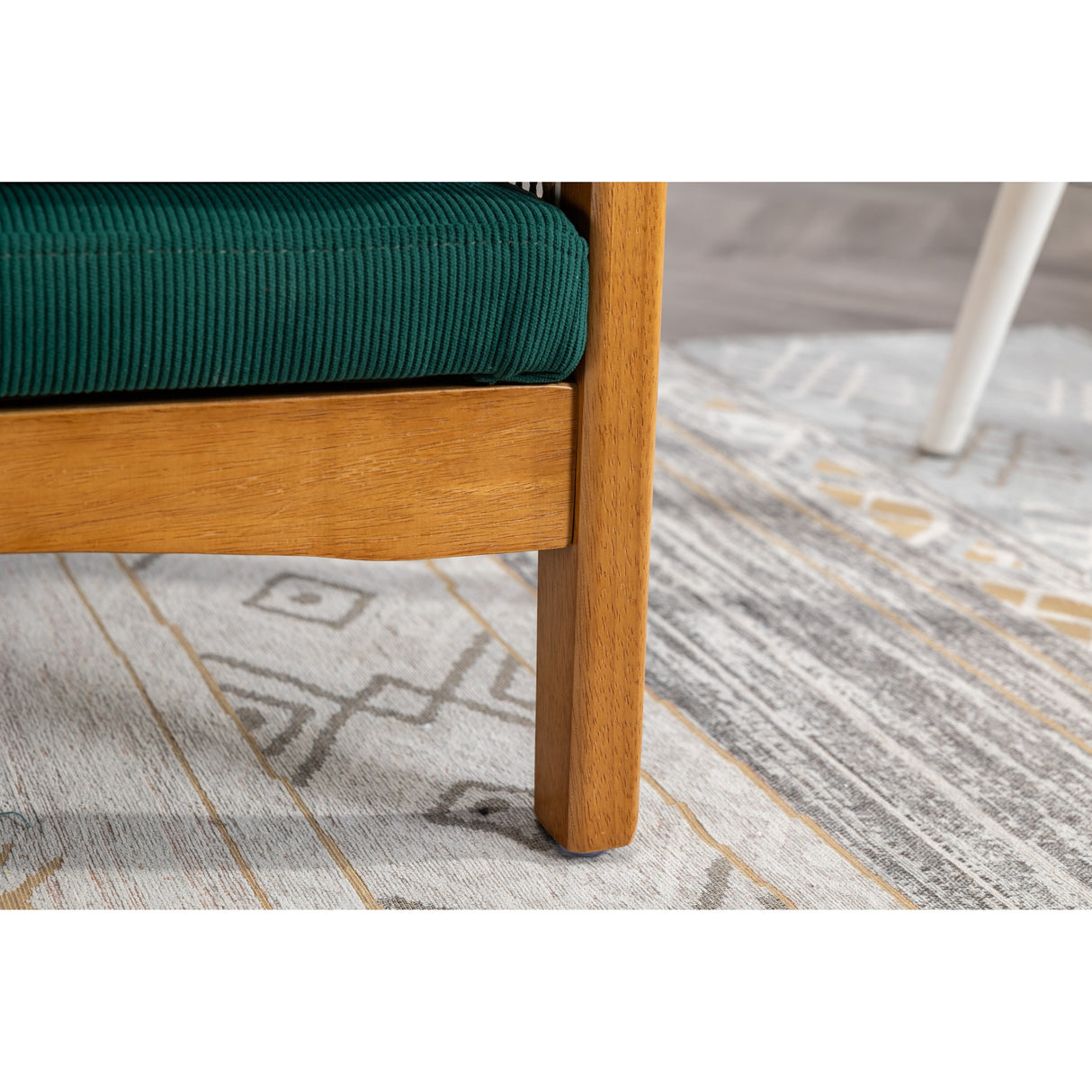 Modern Accent Chair Wood Frame Armchair