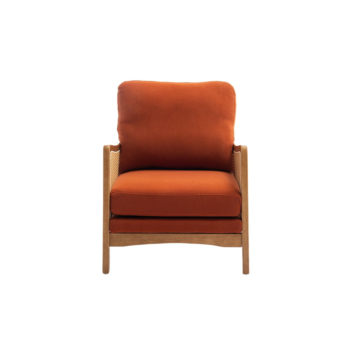 Modern Accent Chair Wood Frame Armchair