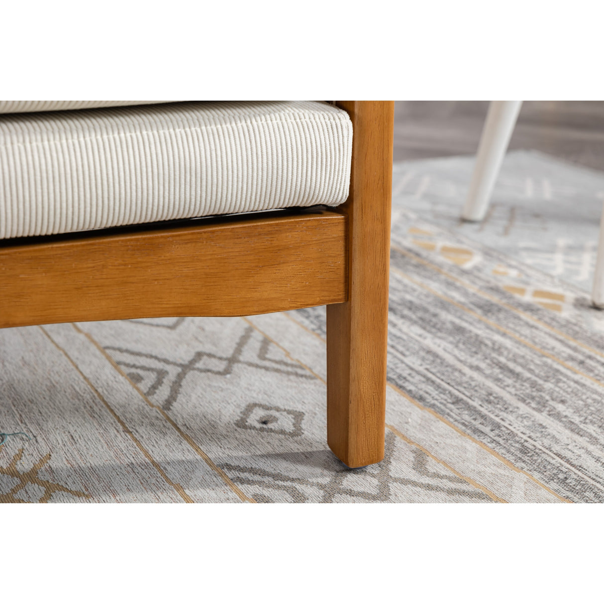 Modern Accent Chair Wood Frame Armchair