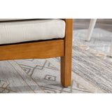 Modern Accent Chair Wood Frame Armchair