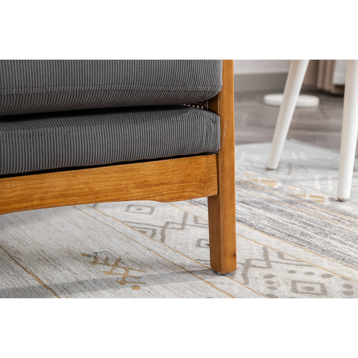 Modern Accent Chair Wood Frame Armchair