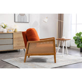 Modern Accent Chair Wood Frame Armchair