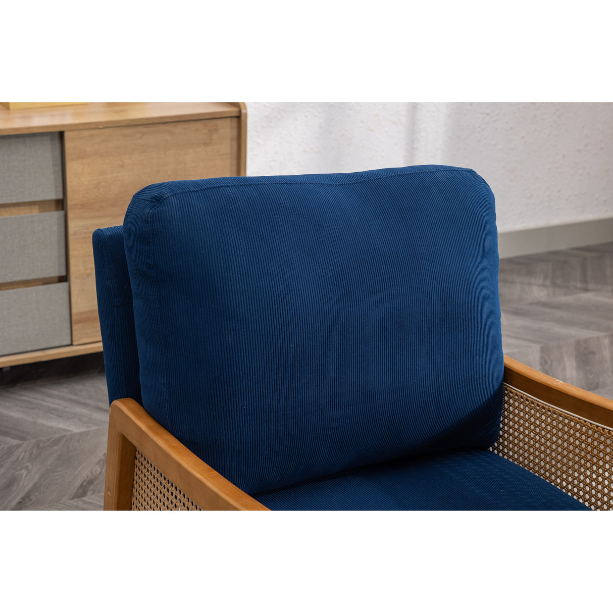 Modern Accent Chair Wood Frame Armchair