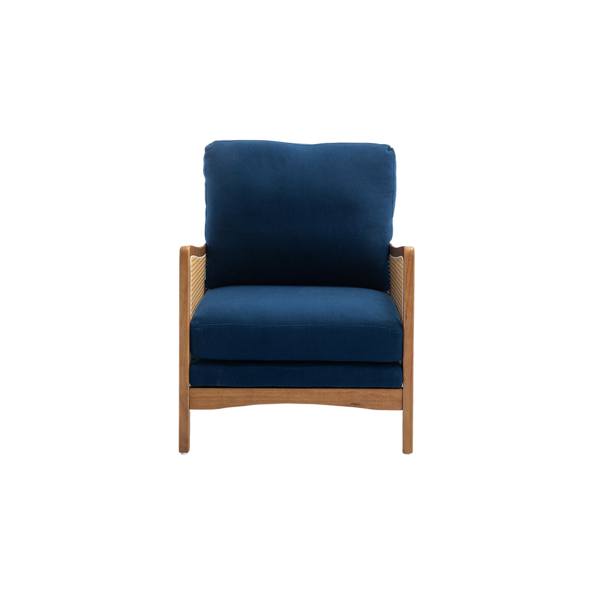 Modern Accent Chair Wood Frame Armchair