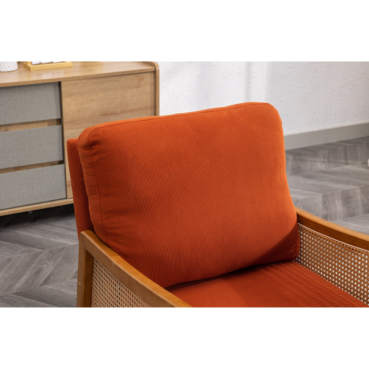 Modern Accent Chair Wood Frame Armchair