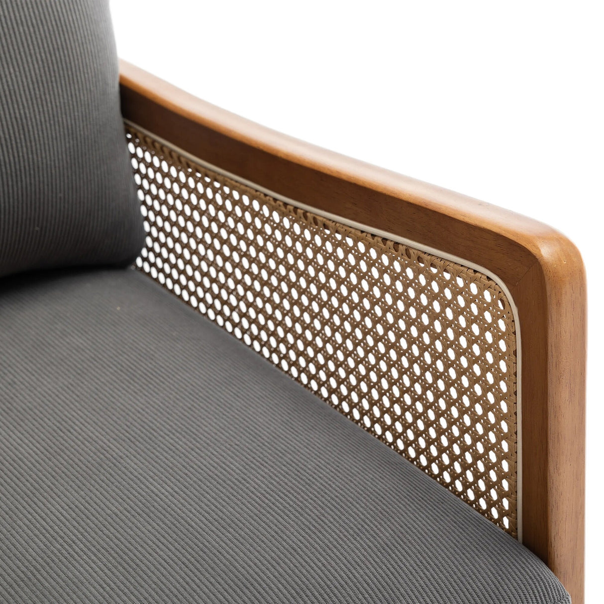 Modern Accent Chair Wood Frame Armchair