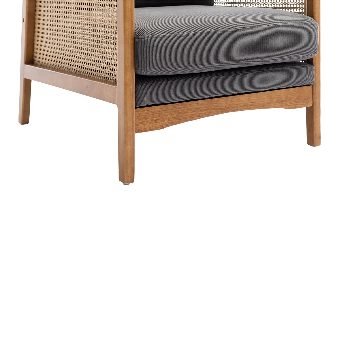 Modern Accent Chair Wood Frame Armchair