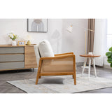 Modern Accent Chair Wood Frame Armchair