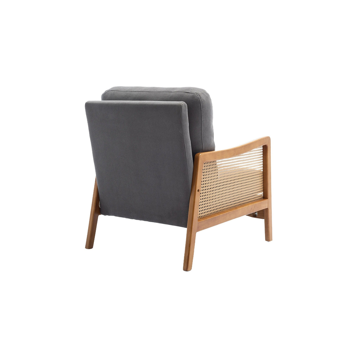 Modern Accent Chair Wood Frame Armchair