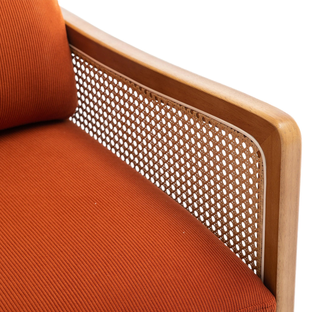 Modern Accent Chair Wood Frame Armchair