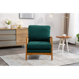Modern Accent Chair Wood Frame Armchair