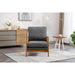 Modern Accent Chair Wood Frame Armchair