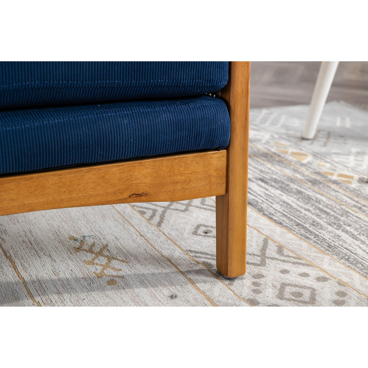 Modern Accent Chair Wood Frame Armchair