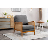 Modern Accent Chair Wood Frame Armchair