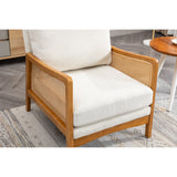 Modern Accent Chair Wood Frame Armchair