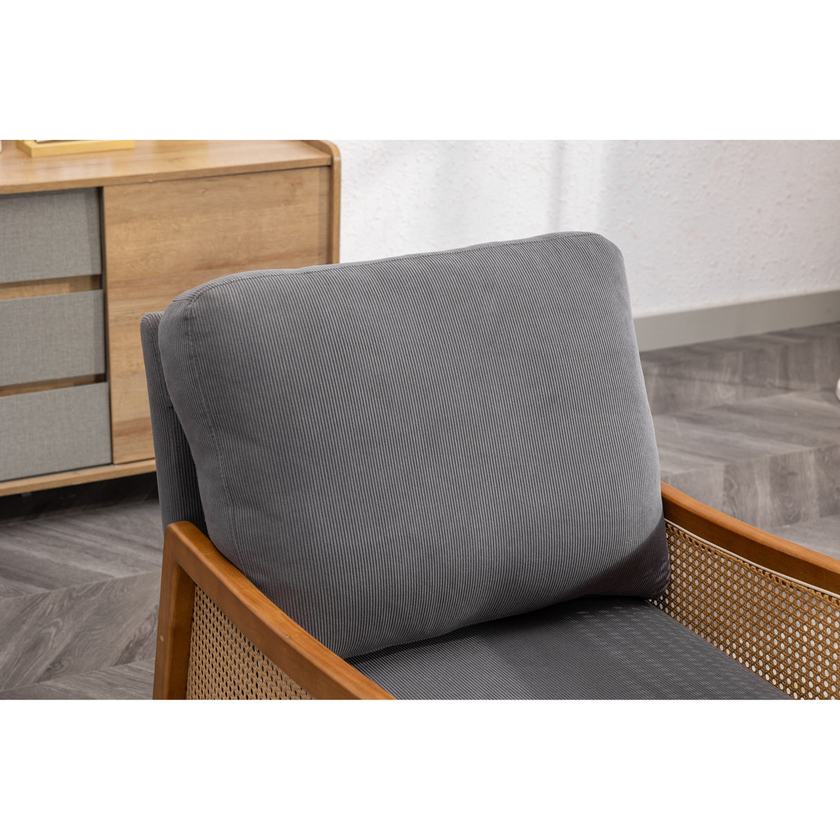 Modern Accent Chair Wood Frame Armchair