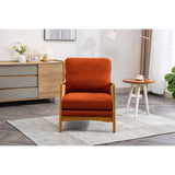 Modern Accent Chair Wood Frame Armchair