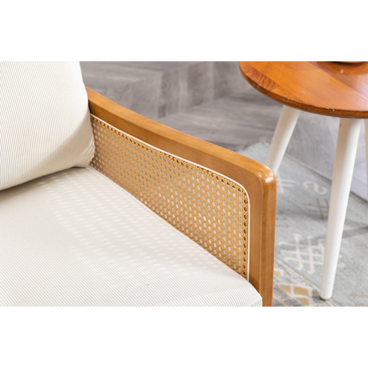 Modern Accent Chair Wood Frame Armchair