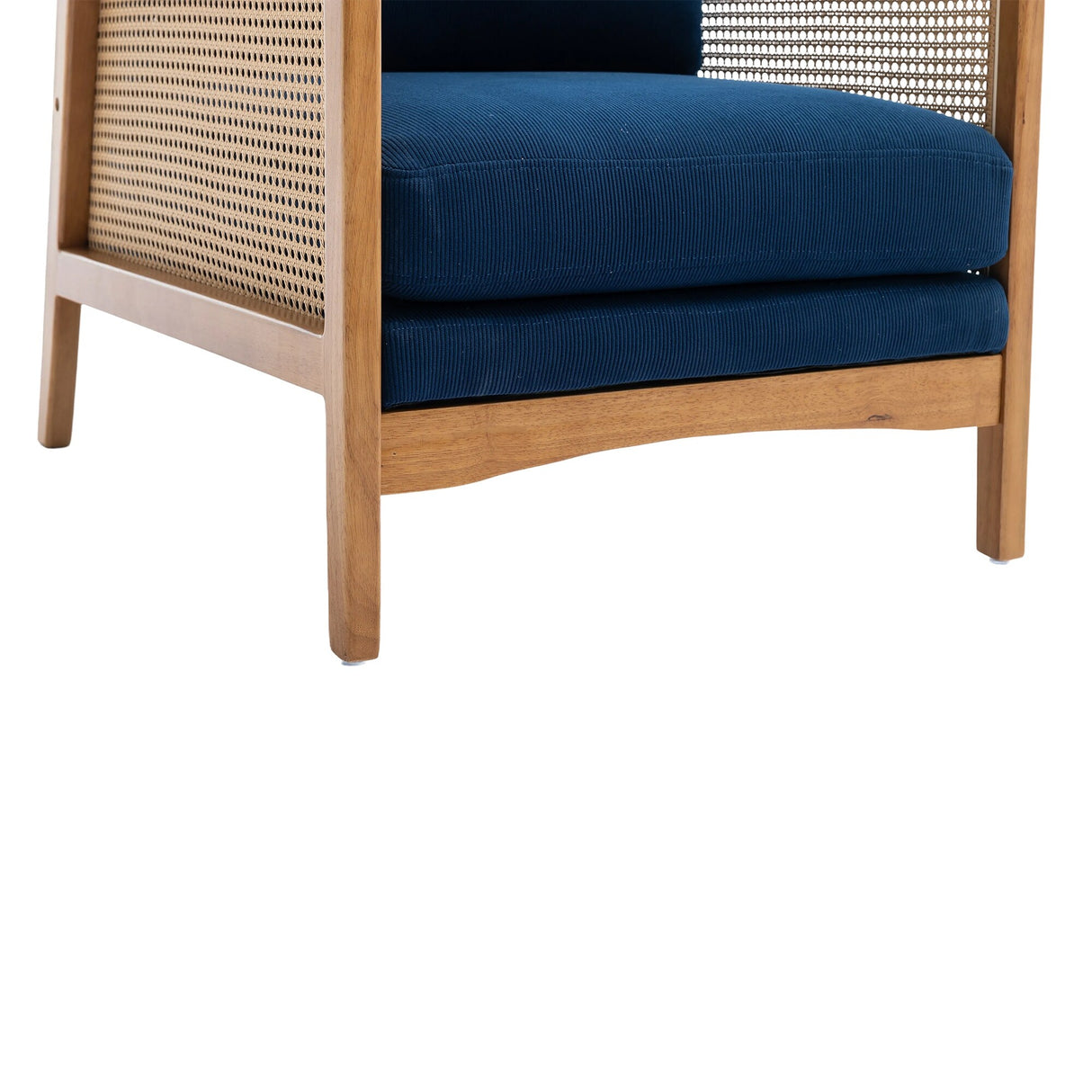 Modern Accent Chair Wood Frame Armchair