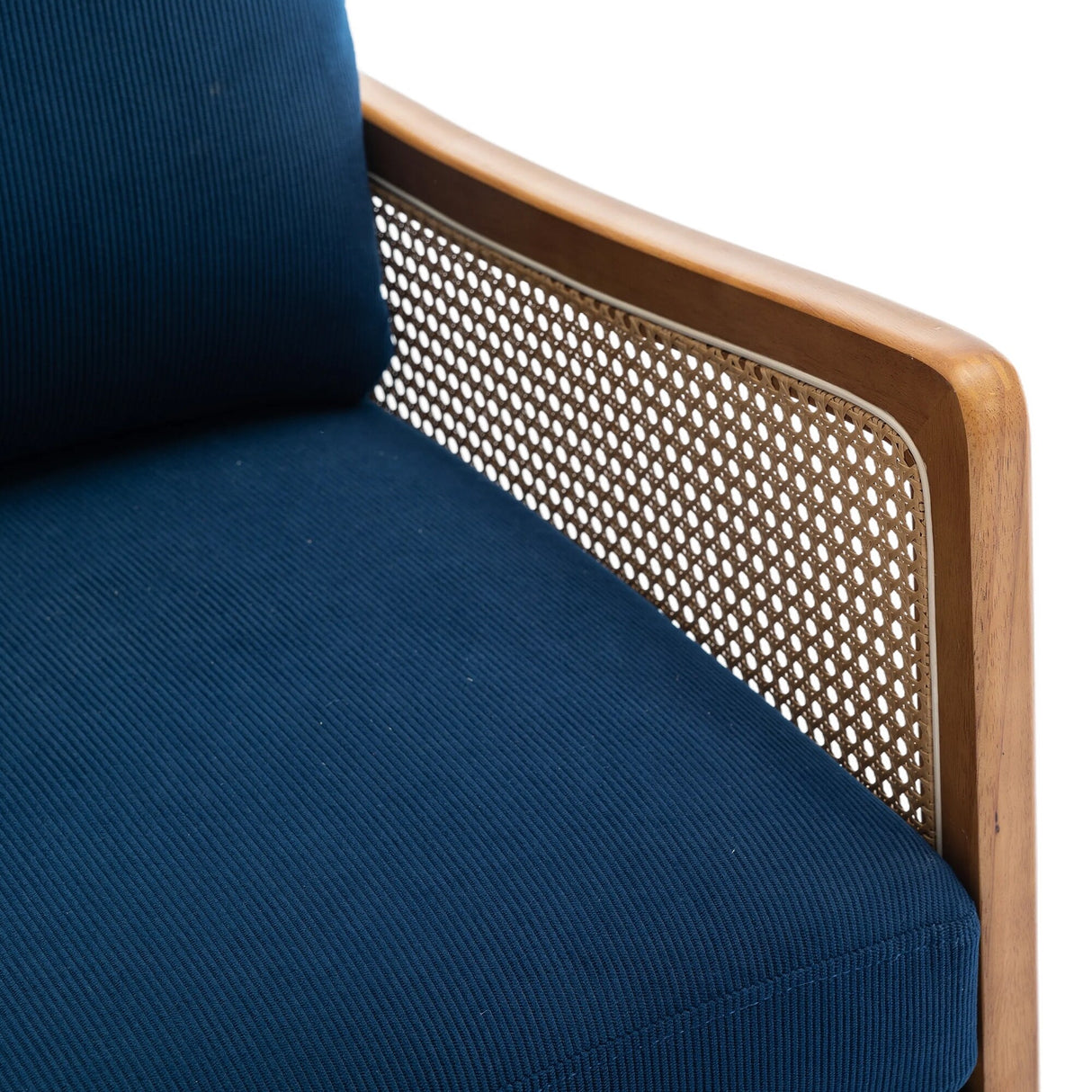 Modern Accent Chair Wood Frame Armchair