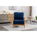 Modern Accent Chair Wood Frame Armchair