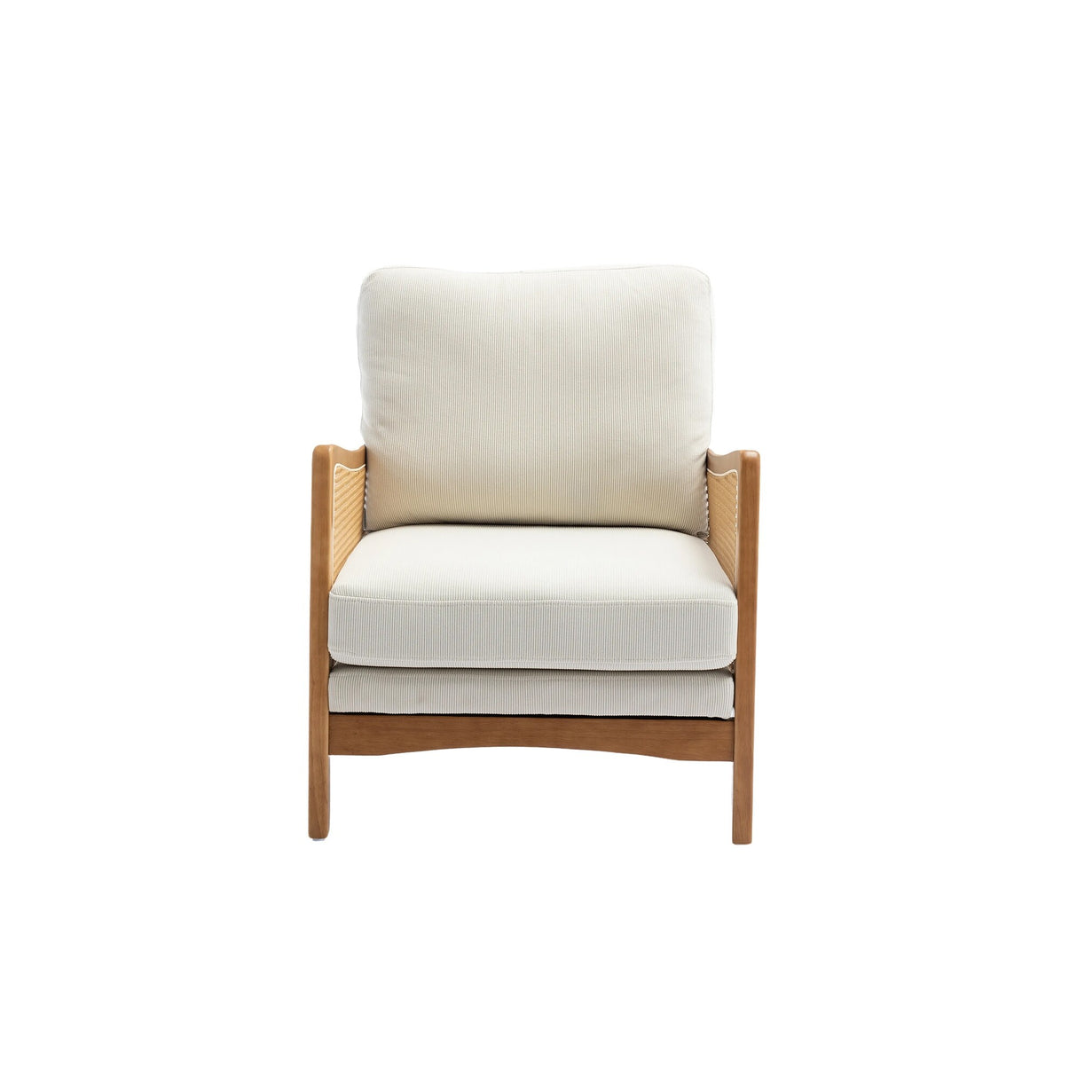 Modern Accent Chair Wood Frame Armchair