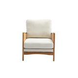 Modern Accent Chair Wood Frame Armchair