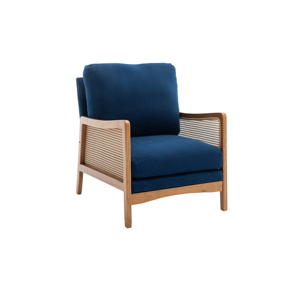 Modern Accent Chair Wood Frame Armchair
