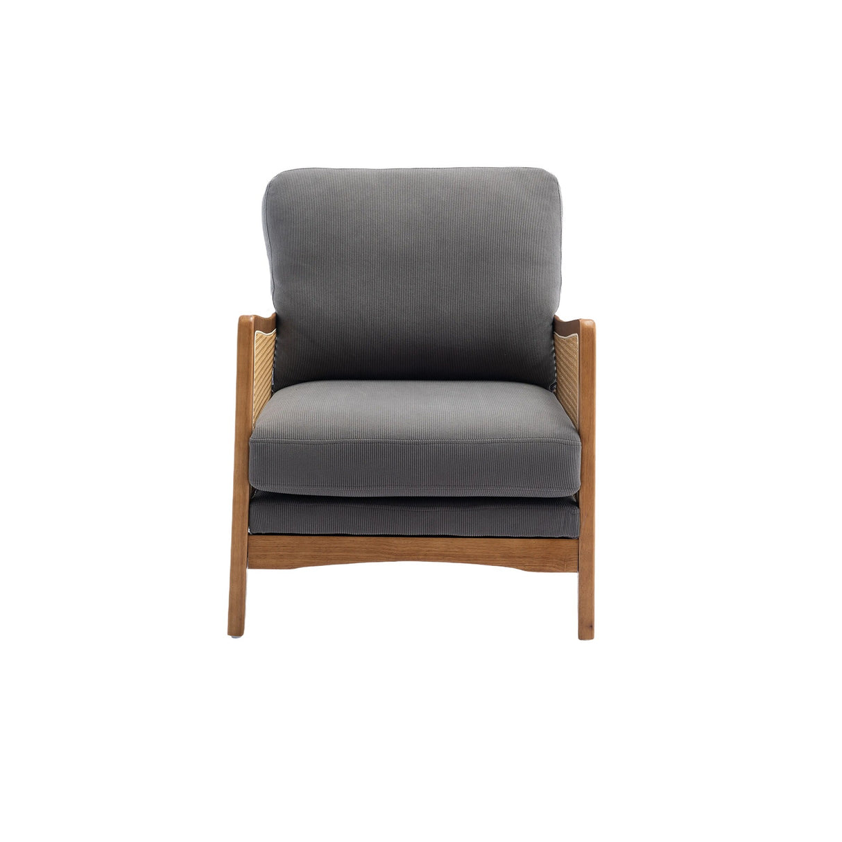 Modern Accent Chair Wood Frame Armchair