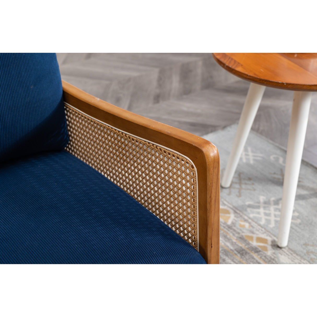 Modern Accent Chair Wood Frame Armchair