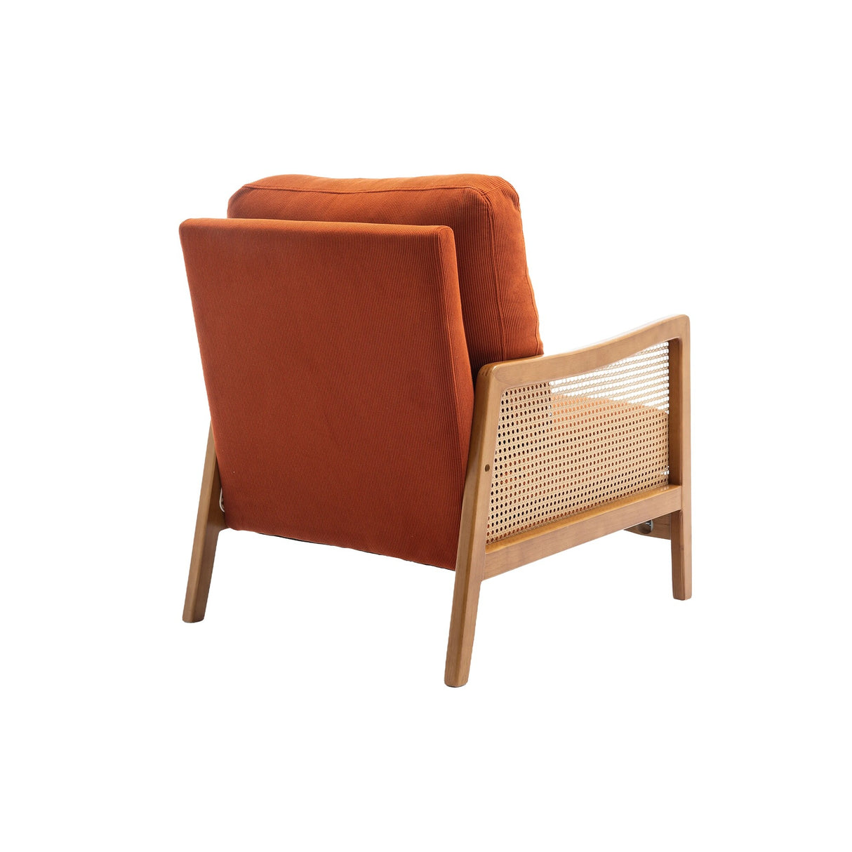 Modern Accent Chair Wood Frame Armchair