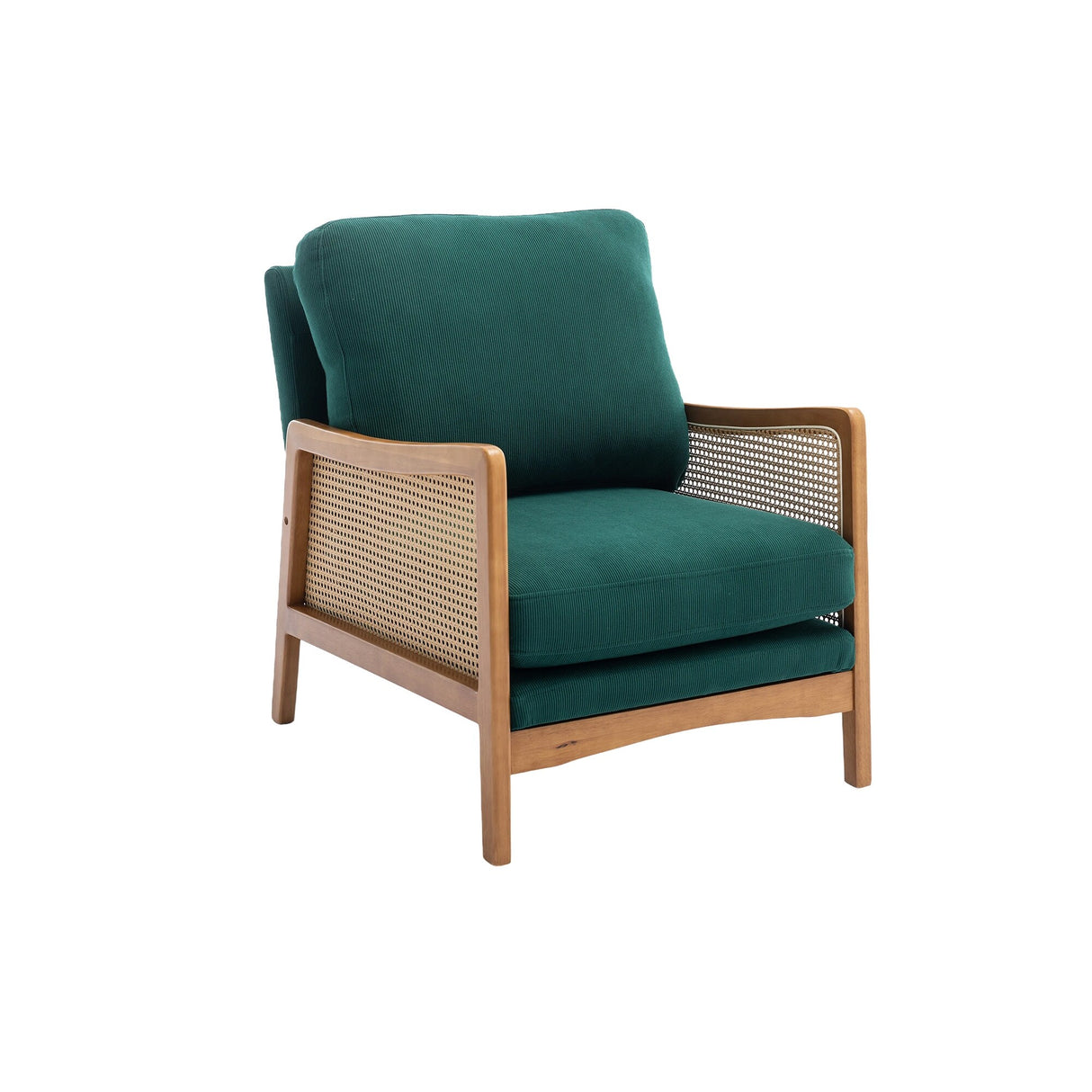 Modern Accent Chair Wood Frame Armchair