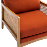 Modern Accent Chair Wood Frame Armchair
